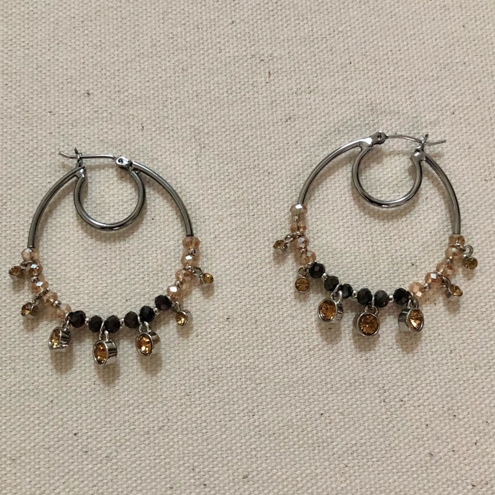 Embellished Hoop Earrings